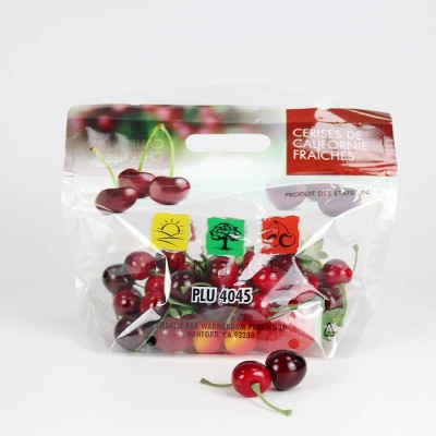 2022 Factory Price Custom Logo Stand Up Pouch Friendly Food Fruit Bag Plastic Bag Take Concord Grape Bags