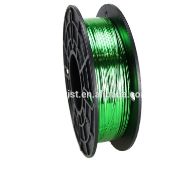 PET metallic green twist ties/bag closure for bakery food packaging