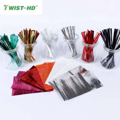 Pre-cut bread bag closures/pet twist tie /clipband/twist lock