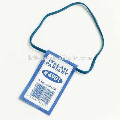 Wholesale rubber band tags/ twist ties used in the supermarket