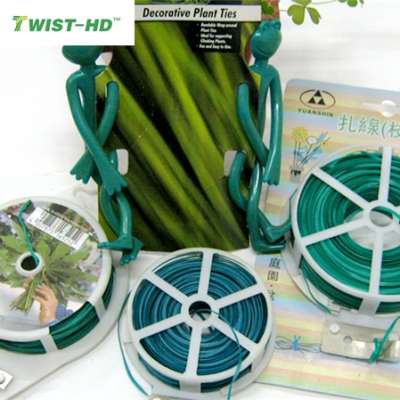 high quality 2.5mm size customized plastic garden twist tie for vineyard