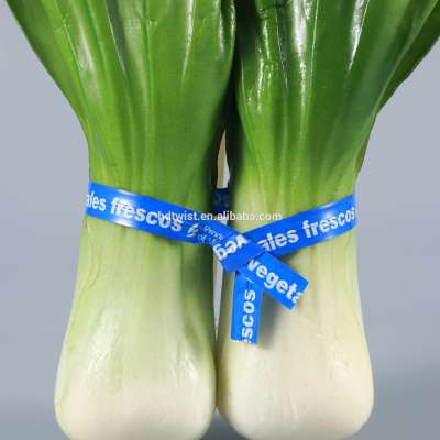 Printed plastic twist Ties for fresh vegetable used in supermarket