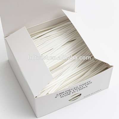 Hot sale 4.8mm box packing paper single core twist ties for laundry