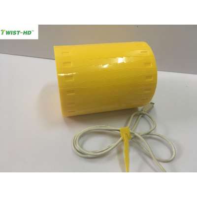 TWIST- HD hot sale yellow plastic fasteners/key-lock twist tie / fish bone tie